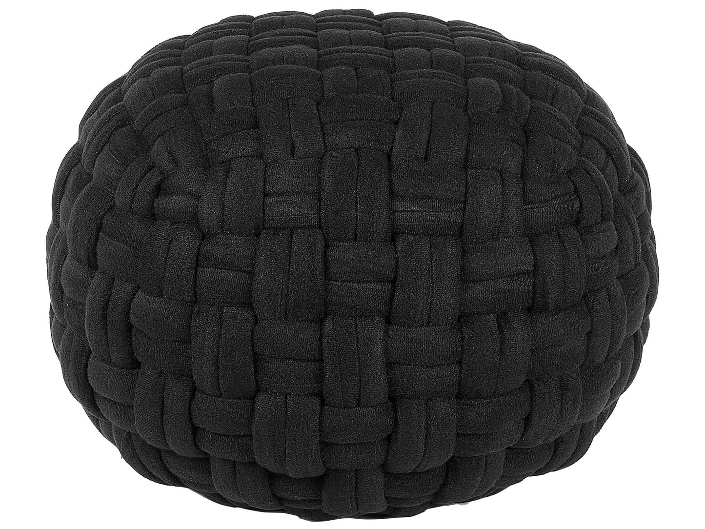 Pouffe HOPA Velvet Black 45 cm 45 cm 35 cm