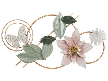 Wall Decor Flower THORIUM Metal 44 cm Multicolour